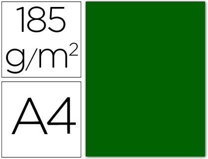 50h. cartulina Guarro A4 185g/m² verde billar